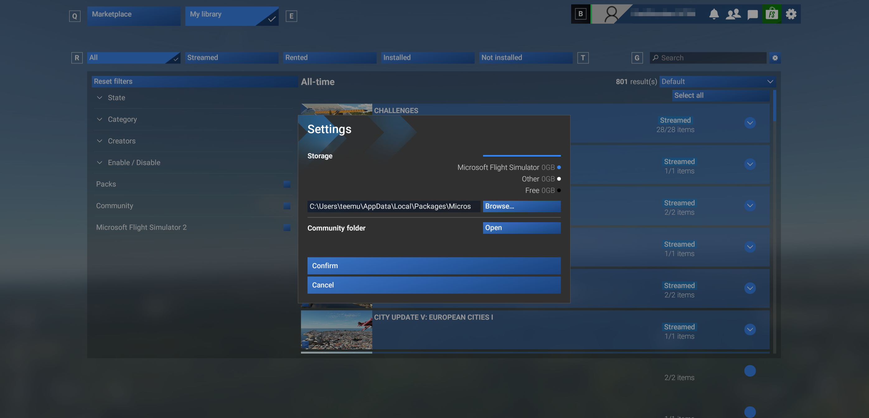 3rd party addons and Community folder Microsoft Flight Simulator Support