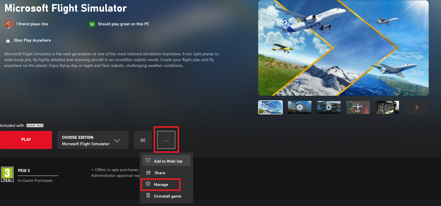 How to repair or uninstall Microsoft Flight Simulator via the Xbox app – Microsoft  Flight Simulator Support